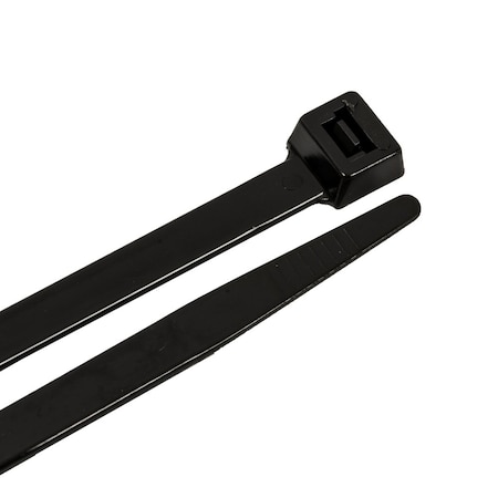 Forney Cable Tie, 25-1/2 in L, 7 in Max Bundle Dia., Black, Nylon 6/6, 175 lb Strength, 25 PK 62082